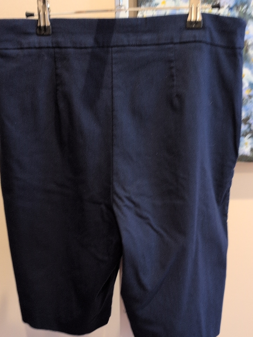 Men's Navy Stretch Performance Shorts - Picture 4 of 4